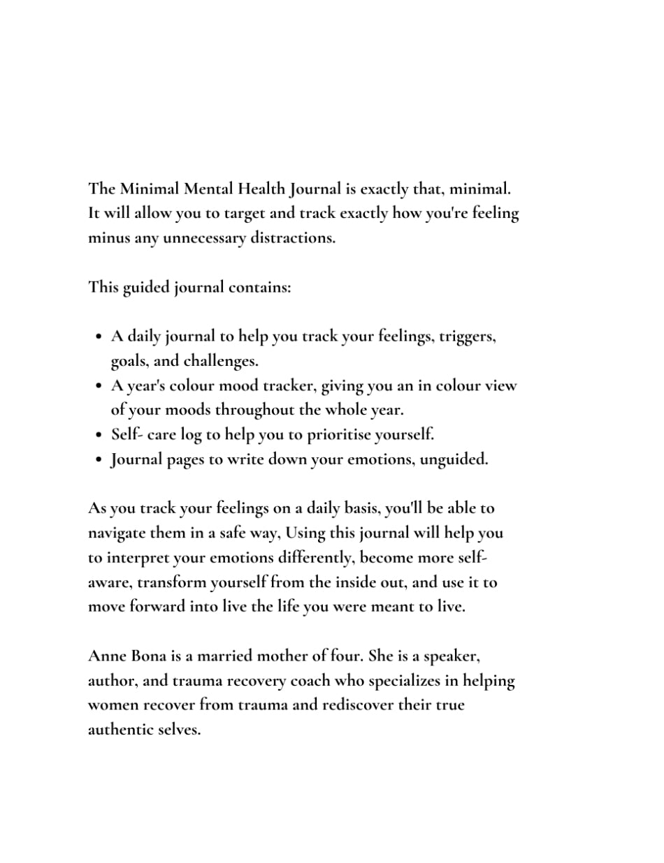 The Minimal Mental Health Journal